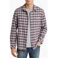 Rails Forrest Plaid Cotton Flannel Button-Up Shirt Dusk Berry Grey, Size S, NEW