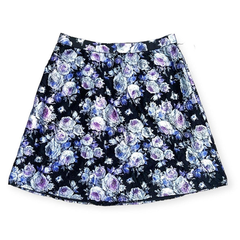 Marée Pour Toi Lace Lined Skirt Lilac Print, Size 18 New w/Tag
