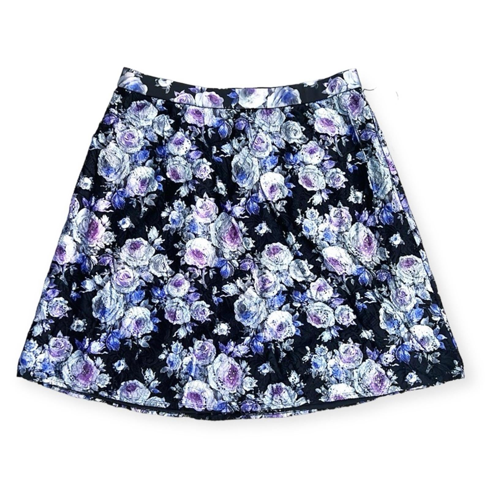 Marée Pour Toi Lace Lined Skirt Lilac Print, Size 18 New w/Tag