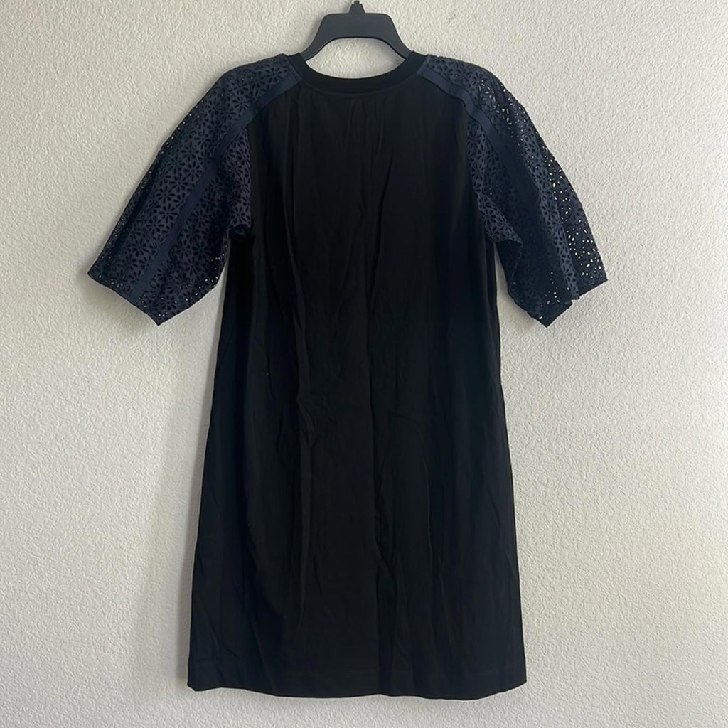 3.1 Phillip Lim Broderie Sleeve Dress in Black Midnight, NWT, Size S