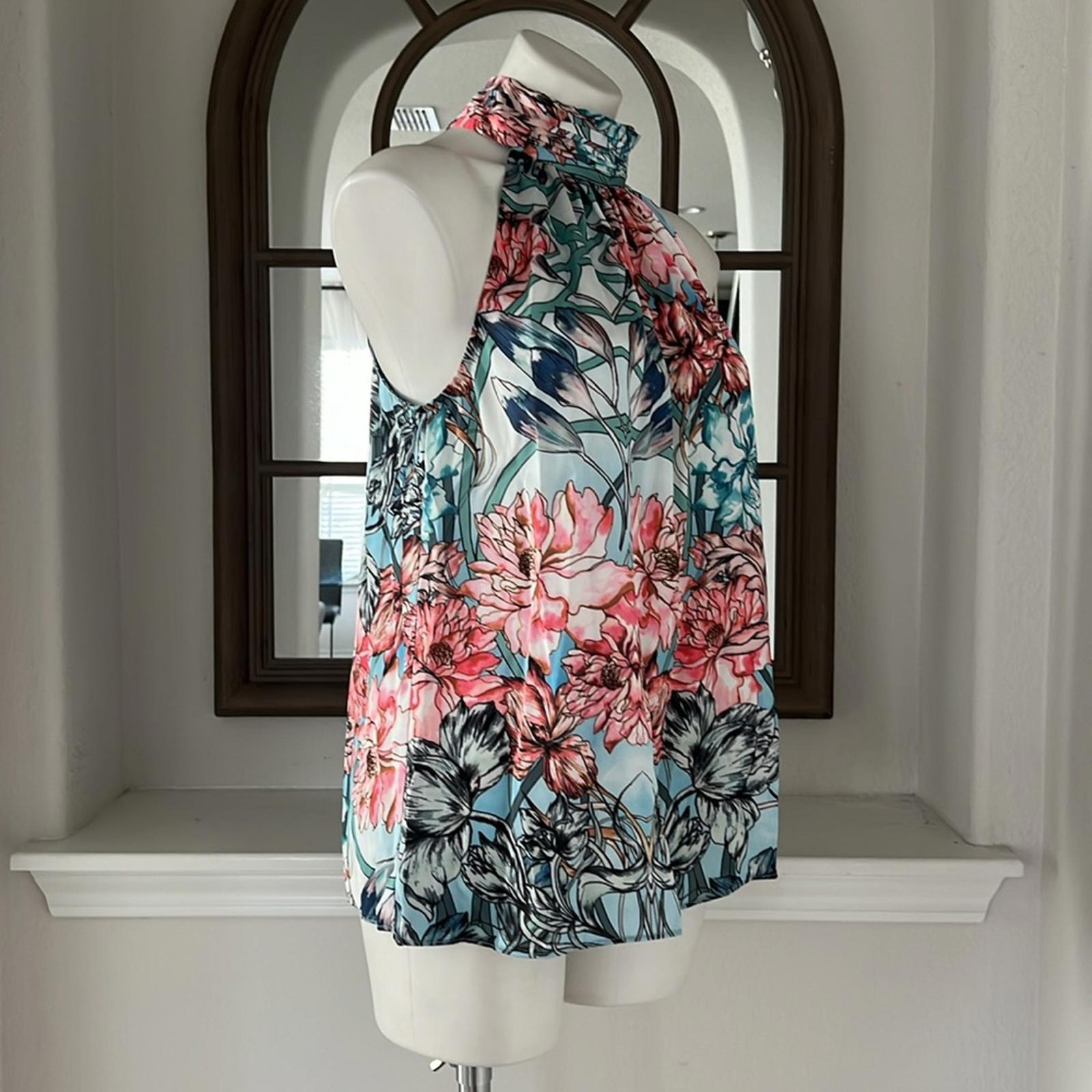Elie Tahari Halter Blouse, Size L EXCELLENT!