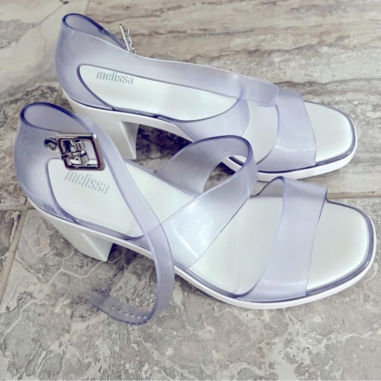 Melissa Model Jelly Sandals, Block Heel Shoes, NWOB, Size 9