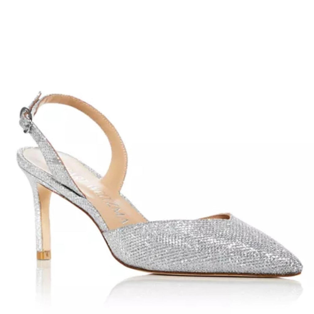 Stuart Weitzman Julia 75 Sling Pump Crystal Size 40.5|10 New in Box