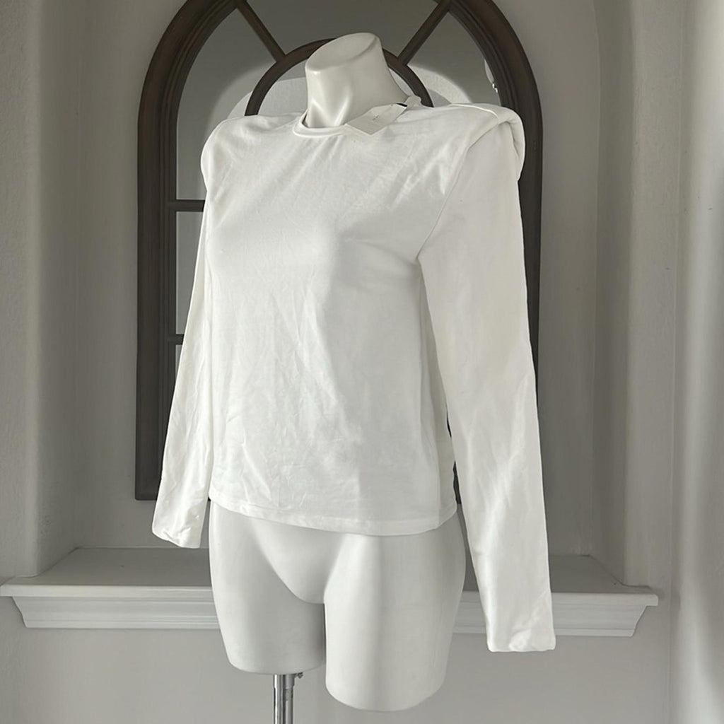 Walter Baker Bethany Extended Shoulder Top in White, Size S New w/Tag