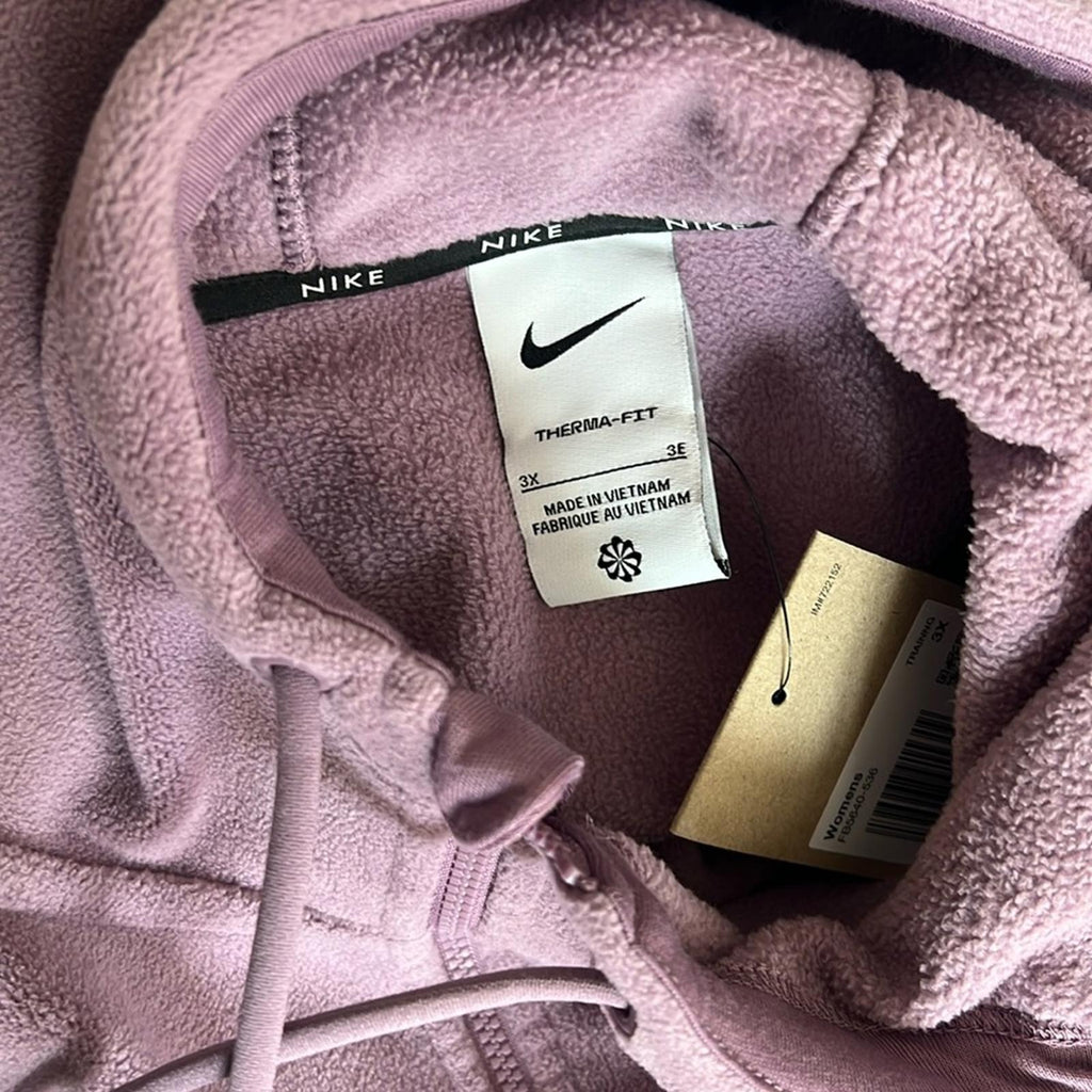 Nike Therma-FIT One Oversized Full-Zip Fleece Hoodie, Plus Size 3X New w/Tag