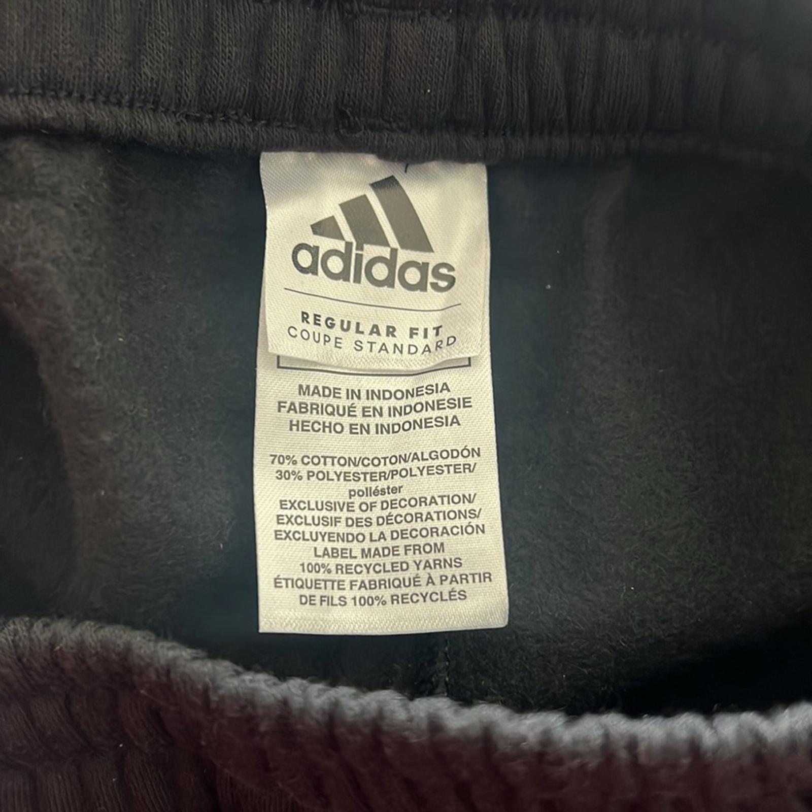 Adidas Girls' Fleece Jogger in Black with Multicolor Stripes, NWT, Size L/14