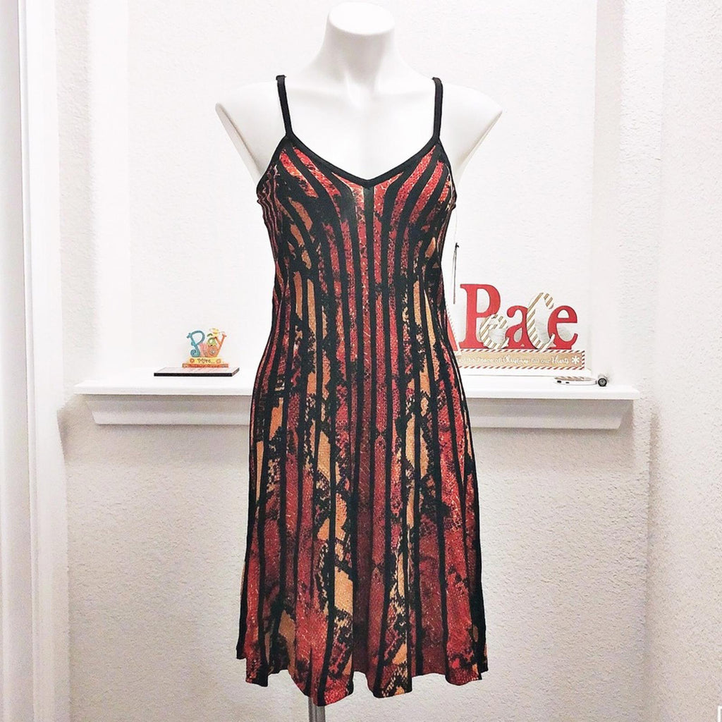 Guess Dolcie Pleated Viper Dress, Size M, New w/Tag