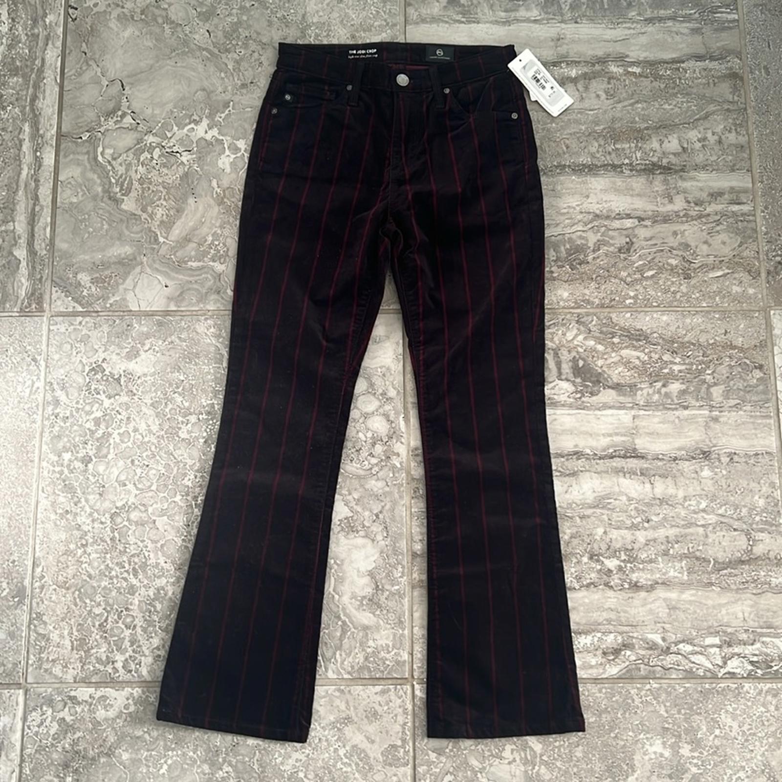 Adriano Goldschmeid The Jodi Crop High-Rise Slim Flare Crop Jeans, Size 24 NWT