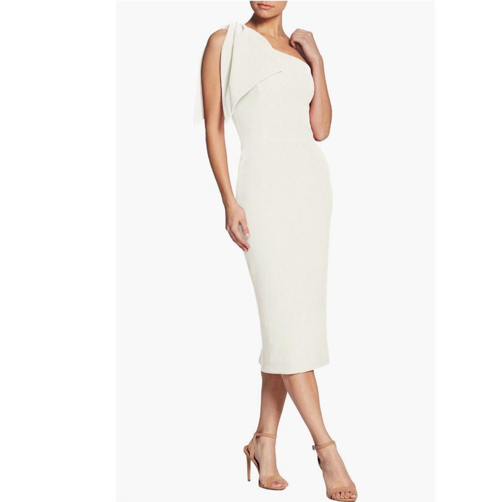 Dress the Population Tiffany One Shoulder Dress in White, Size XXL New w/Tag