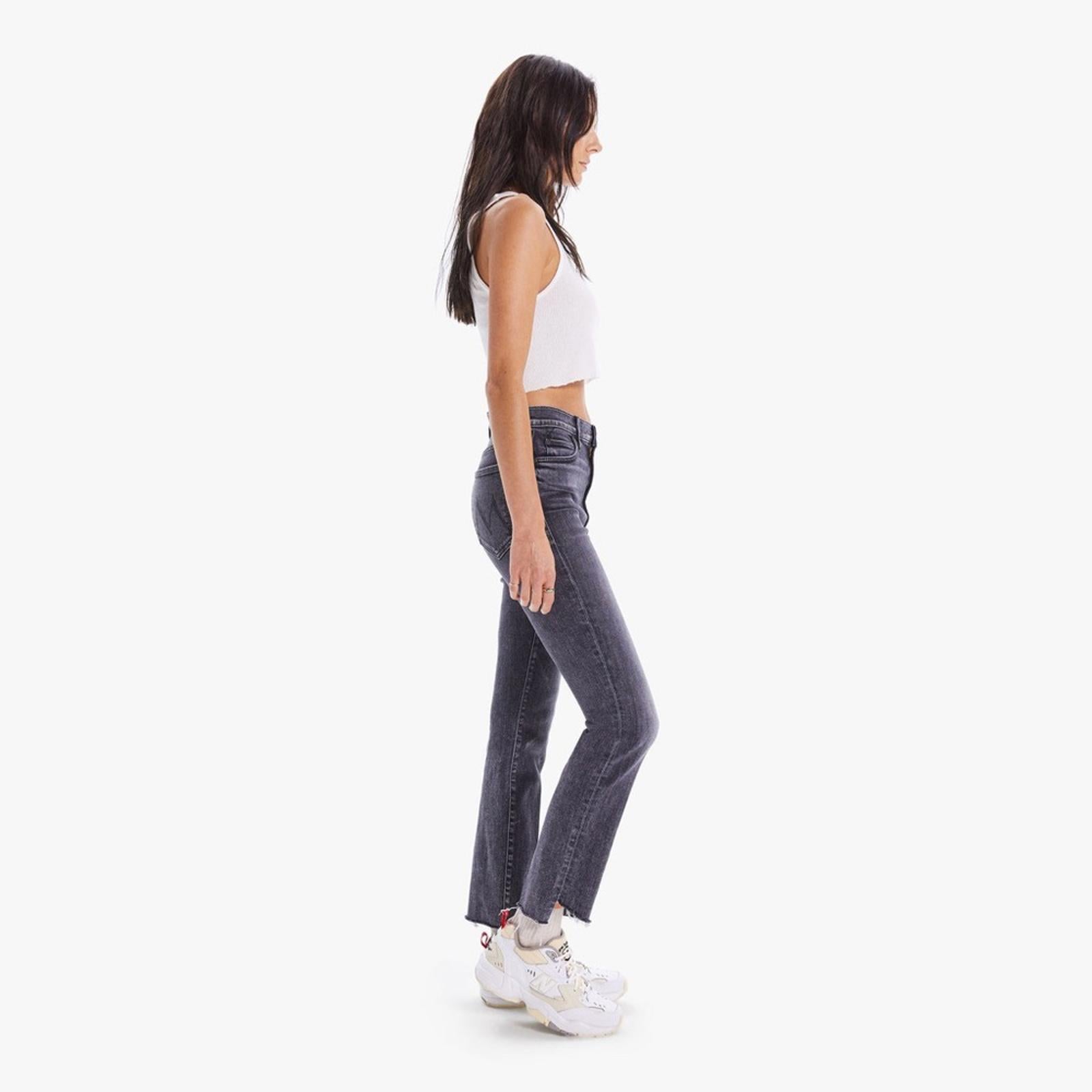 MOTHER High-Waisted Rascal Ankle Step Fray Jeans, Size 34 New w/Tag