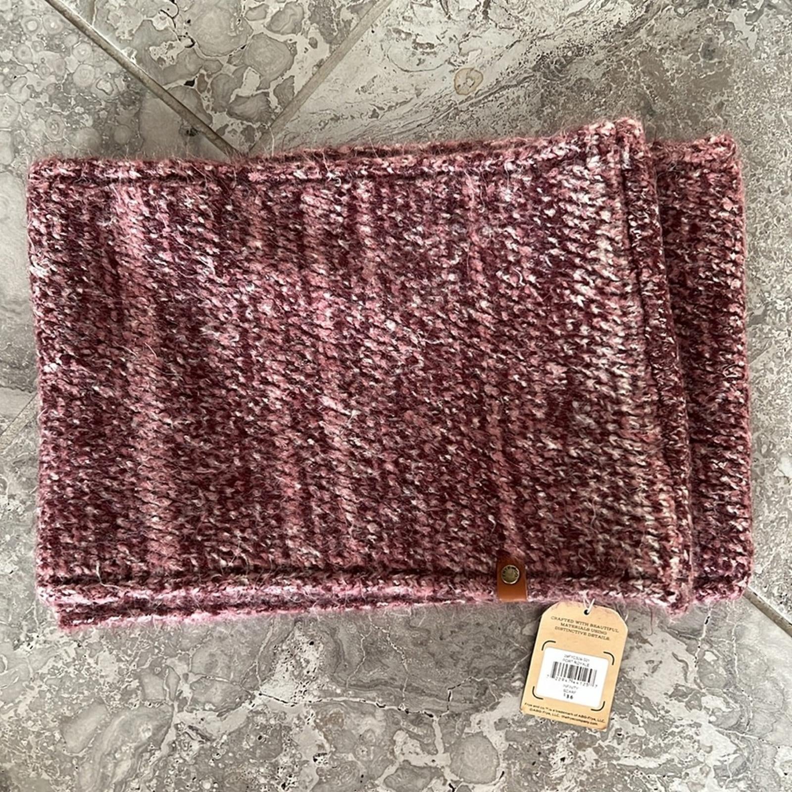 Frye & Co Space Dyed Infinity Cold Weather Scarf Wrap, Neck Warmer in Bark NWT