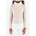 Chloé Kristyn Café Au Lait Anna Scallop Sweater, Size L, New w/Tag Retail $398