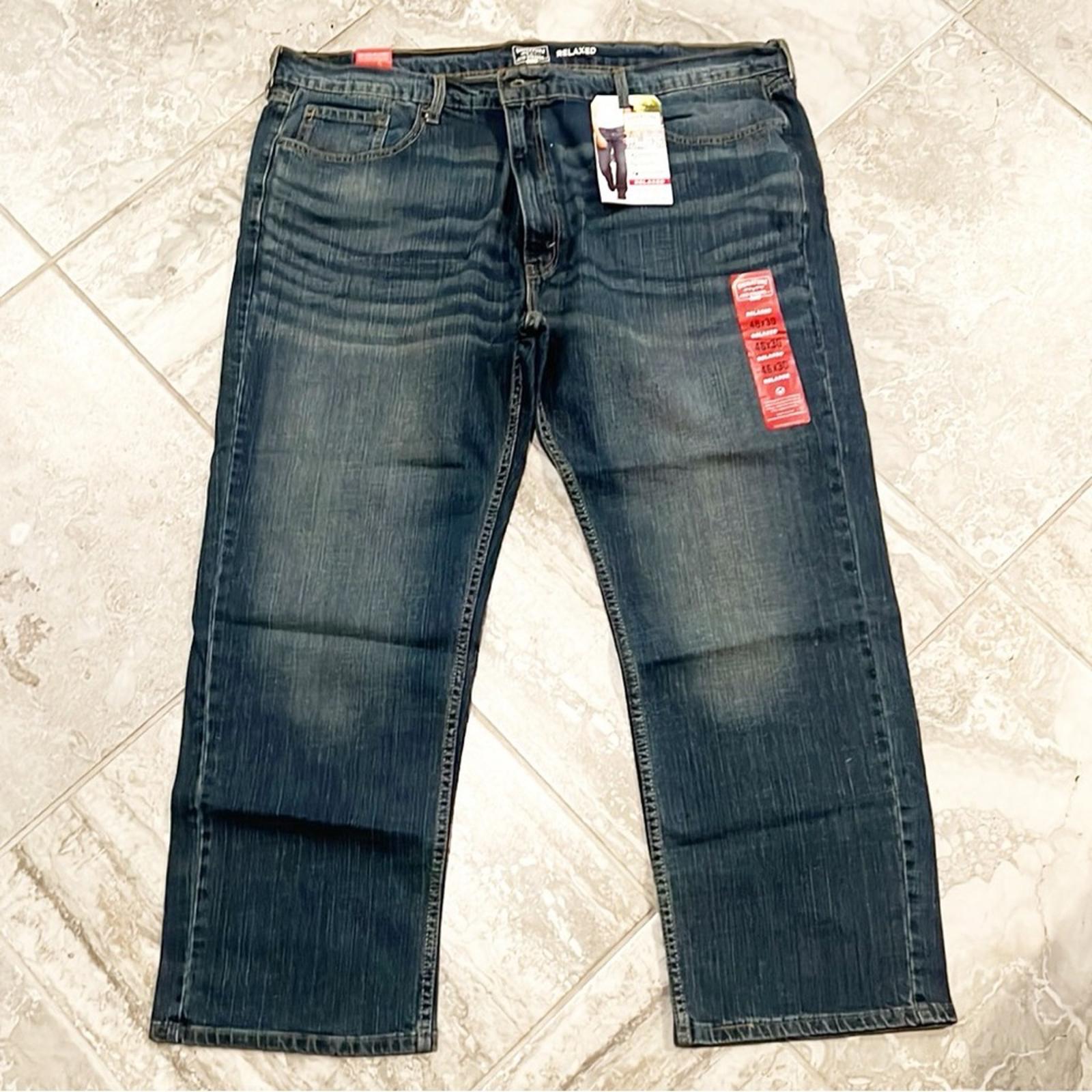 Levi Strauss Signature Gold Men's Relaxed Fit Flex Jeans Size W46xL30 New w/Tag