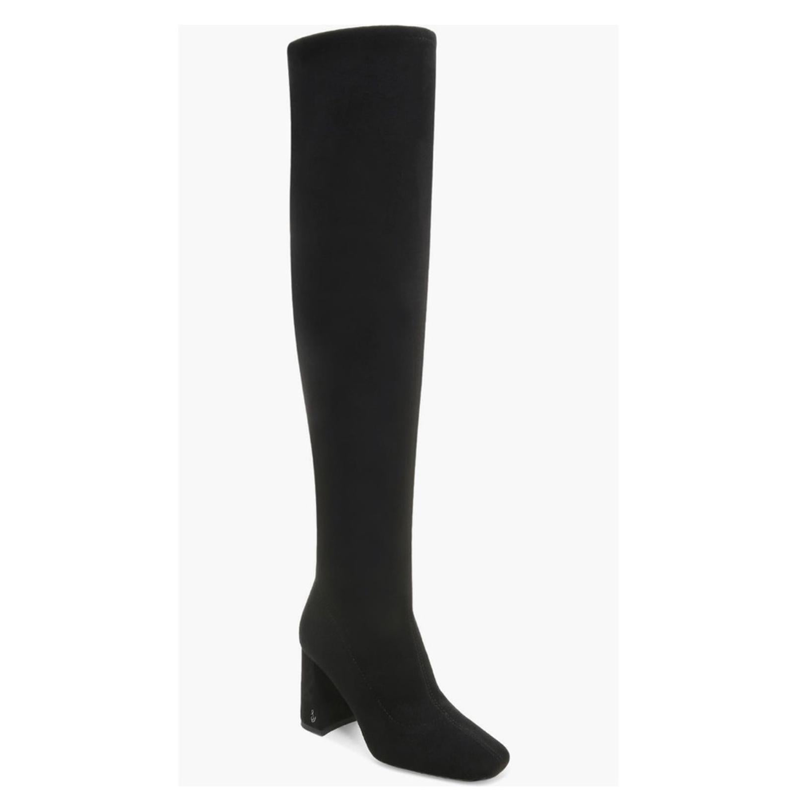 Sam Edelman Cosette Over-the-Knee Boots in Black Suede, REVOLVE Size 8.5 NEW