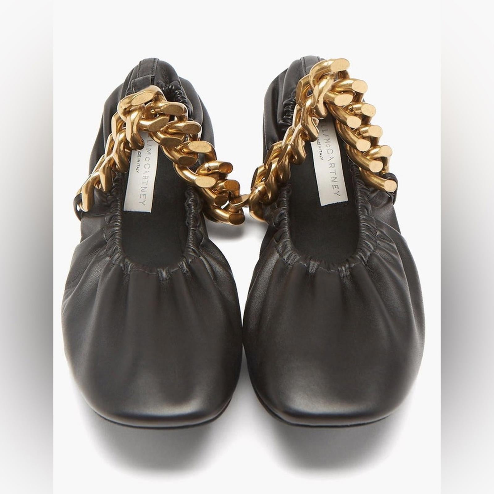 Stella Mccartney Falabella Faux Leather SlipOn Ballet Flats Size 36.5 NEW $750
