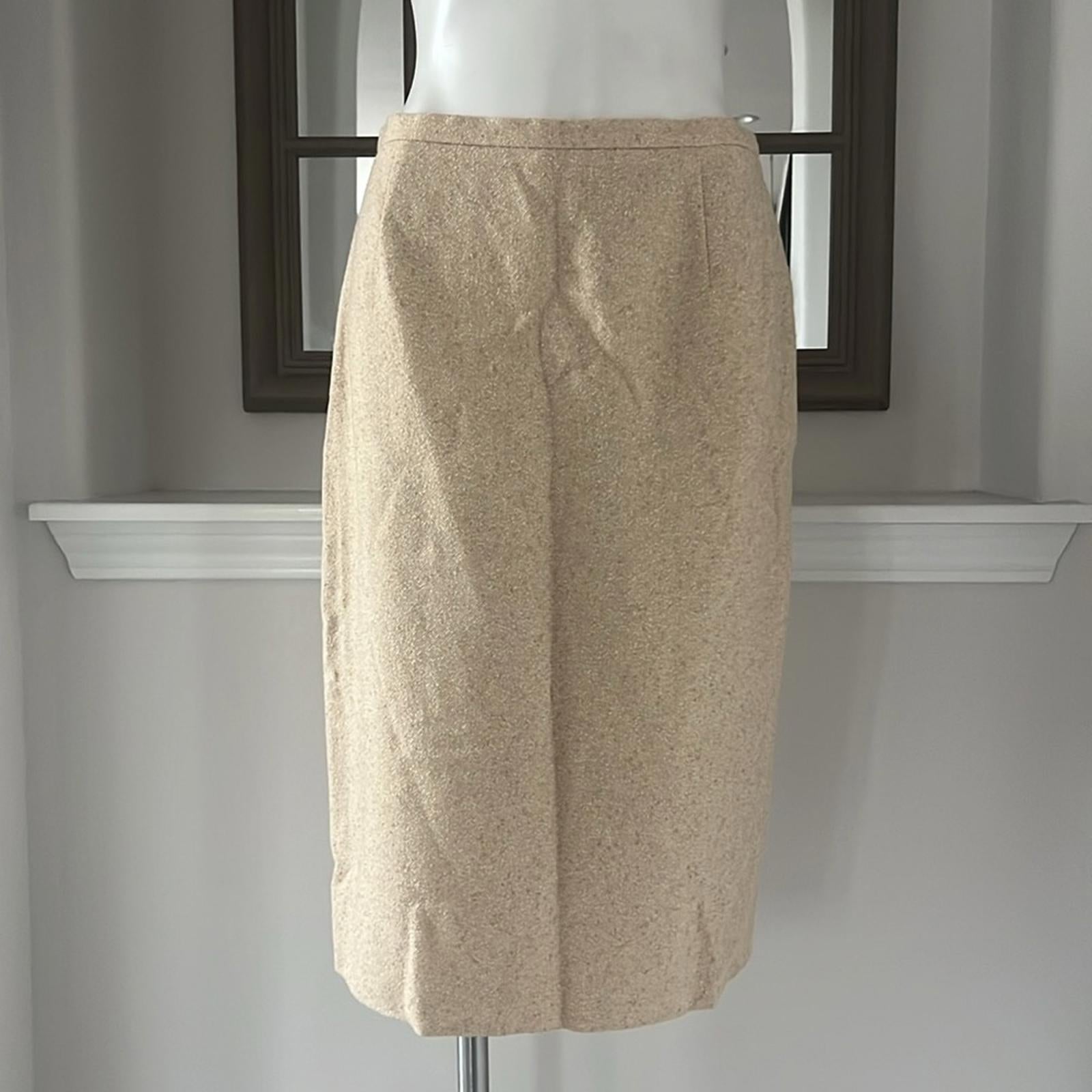 ESCADA Wool-Silk Blend Pencil Skirt, Size EU 40 EXCELLENT!