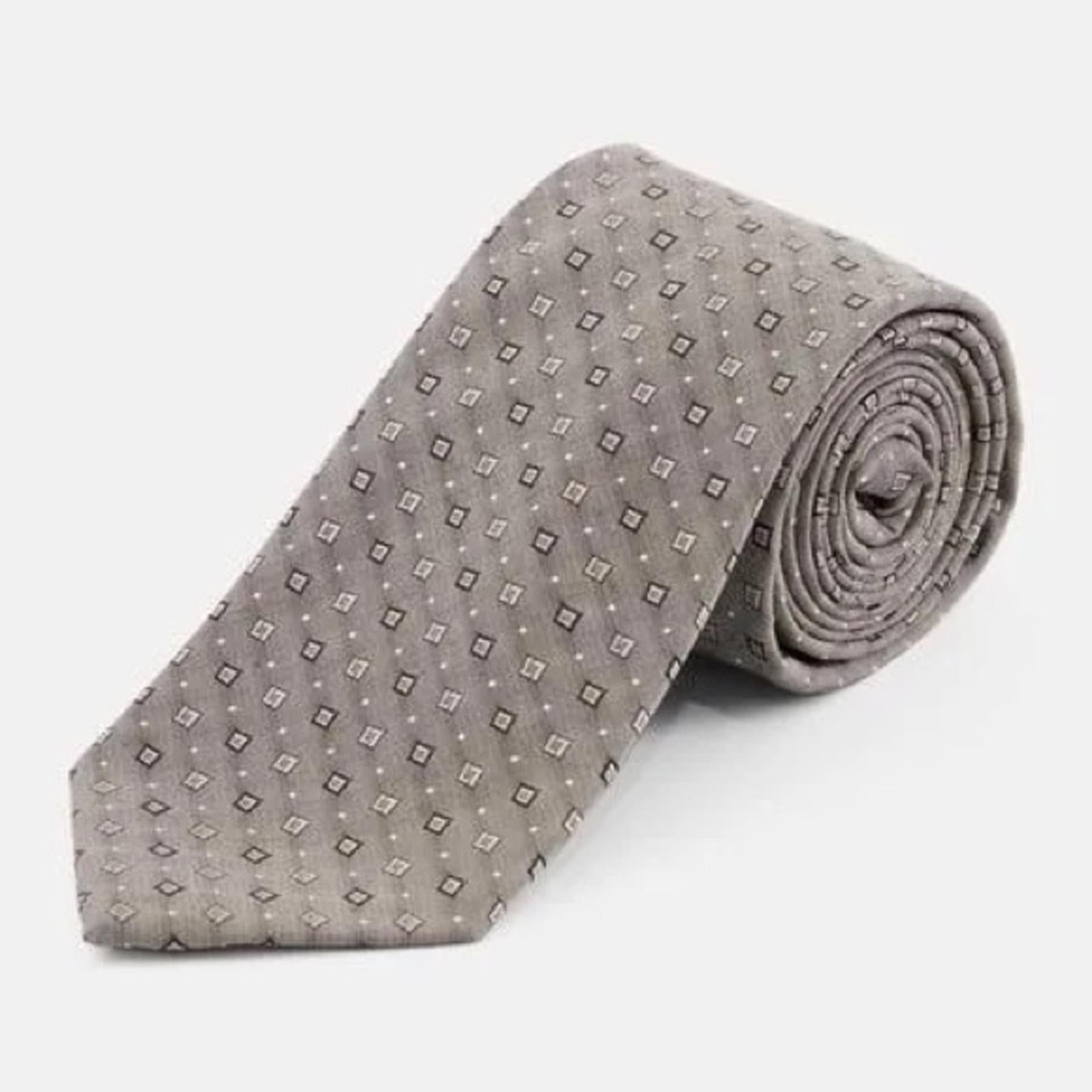 Calvin Klein Men's Slim Chambray Square Neat Tie, NEW