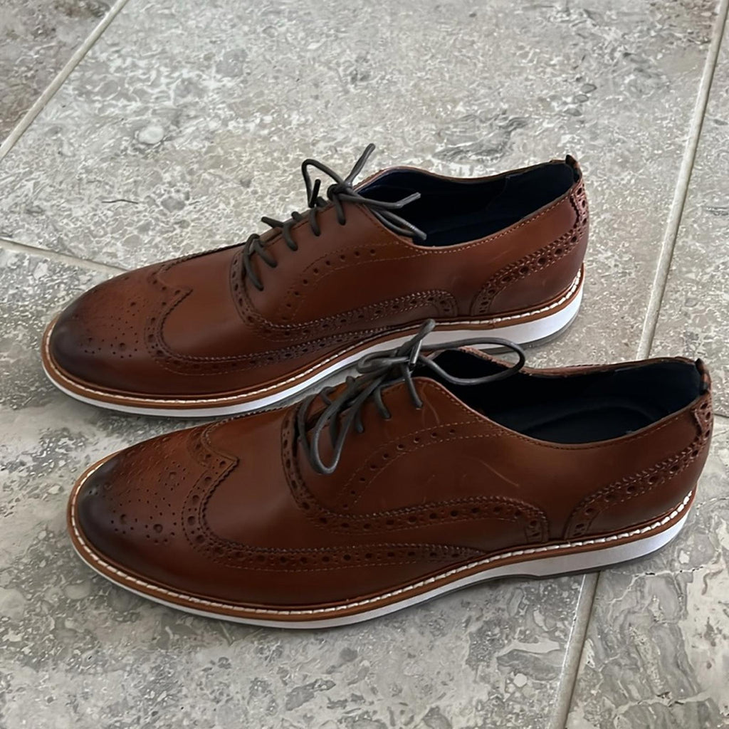 Cole Haan Morris Wingtip Oxford w/Premium Leather British Tan Size 10 NEW