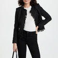 L'Agence Angelina Fringe Trim Blazer, NWT, Size 4