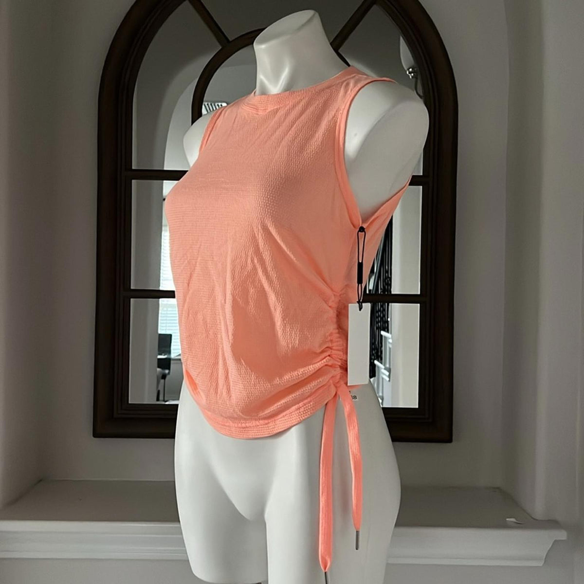Calvin Klein Performance Sleeveless Tank Top, Creamsicle, Size XS New w/Tag