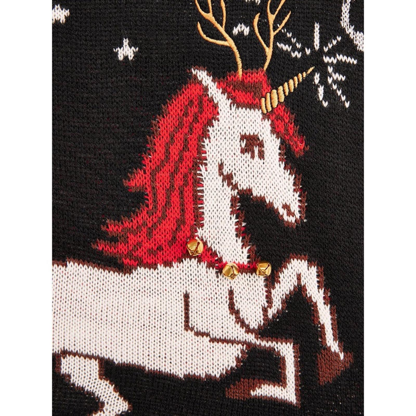 Self Esteem 2-Pc Crewneck Christmas Sweater w/Infinity Scarf, Size M New w/Tag
