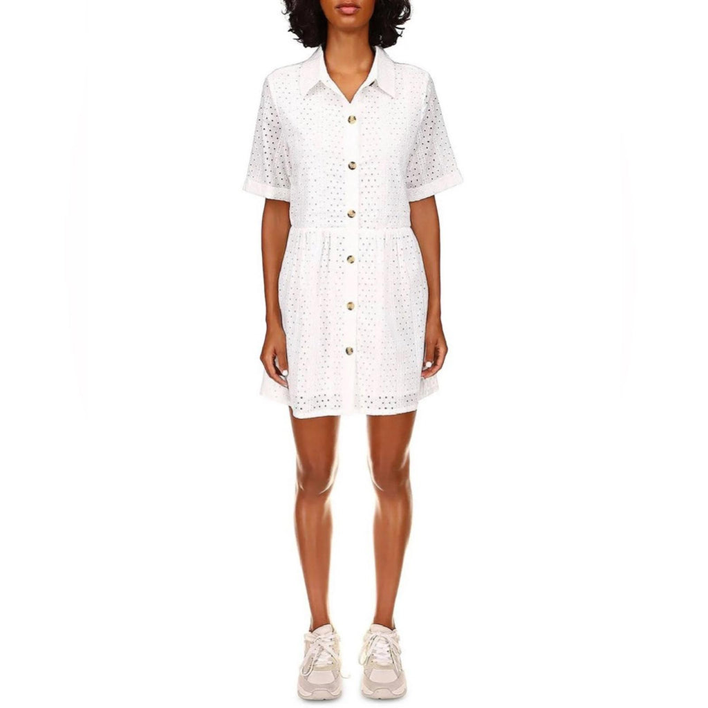 Sanctuary Heirloom Collared Midi Shirtdress in White, Size S NEW w/Tag