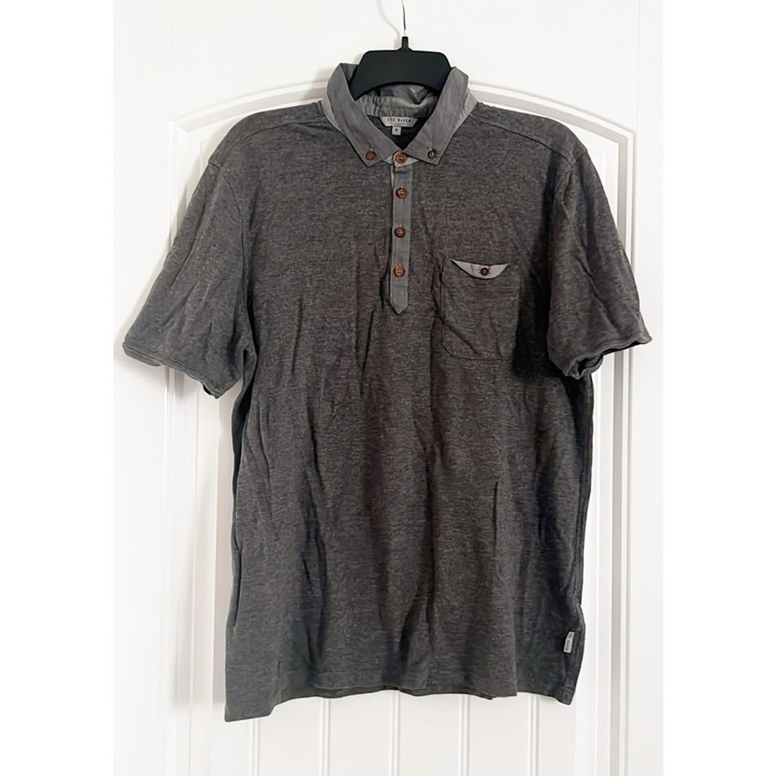Ted Baker Polo Shirt, Norkskep Black Size 6 / XXL EXCELLENT!