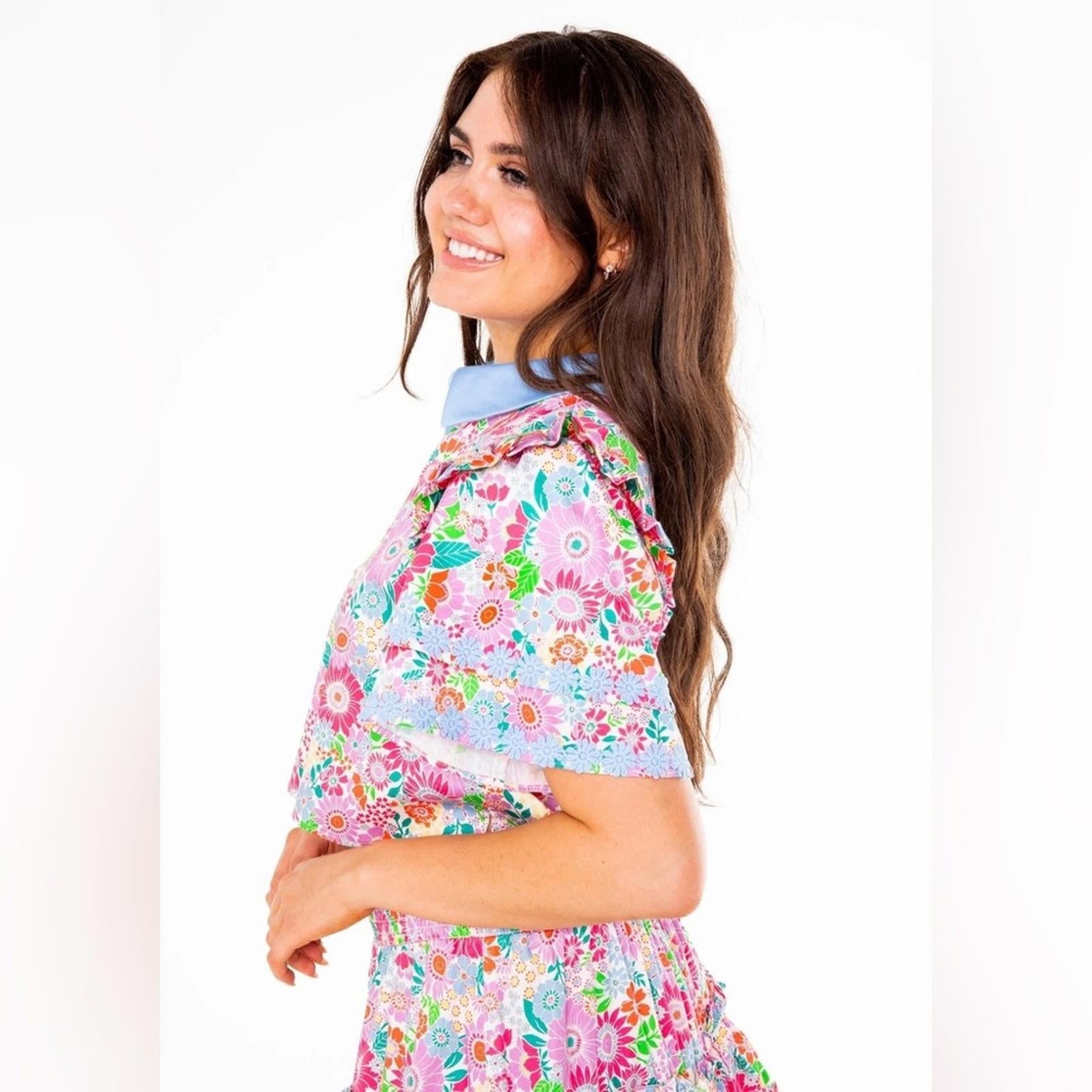 Alden Adair Austin Top in Happy Daze, Size S New in Packaging