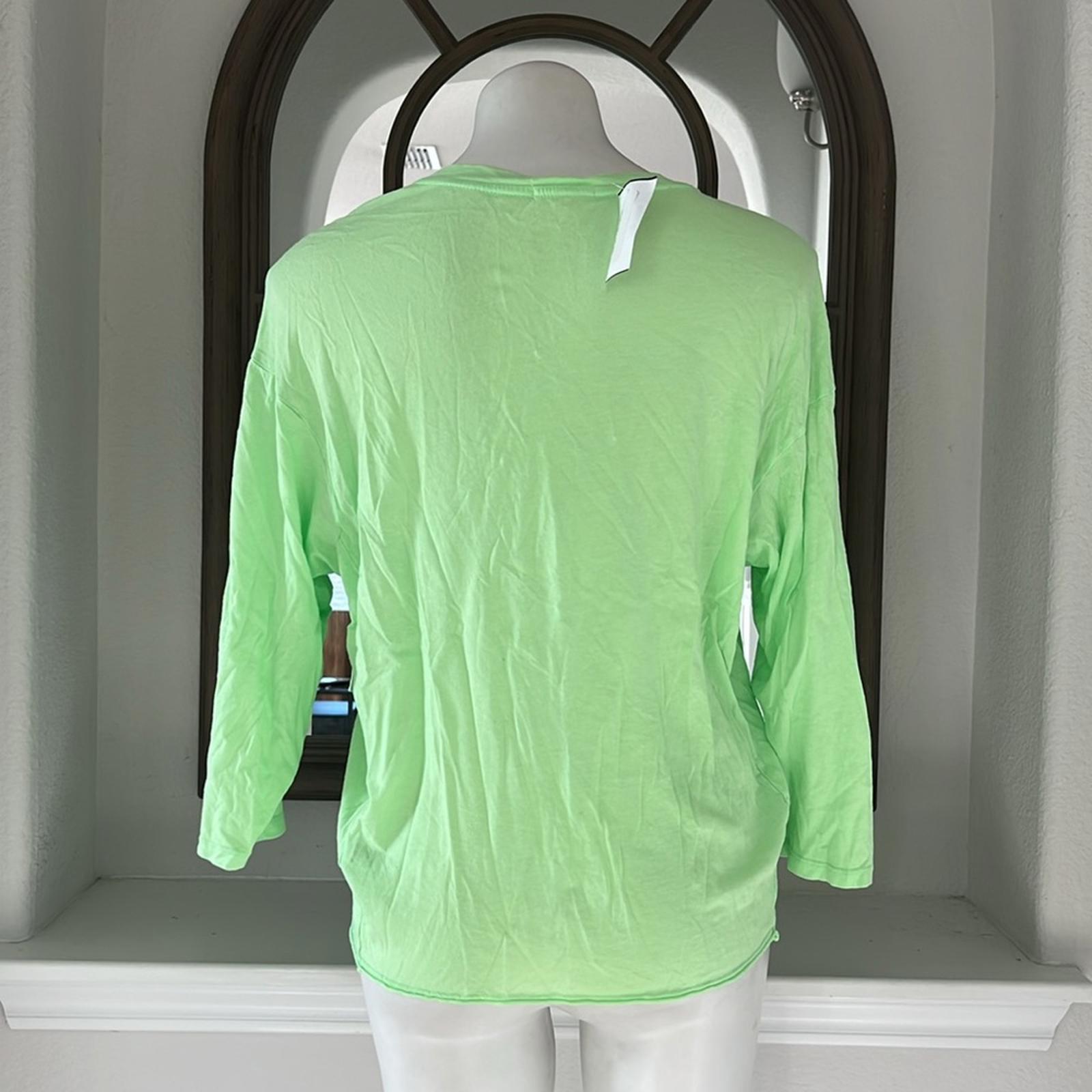 Sundry Athletic Crewneck T-Shirt in Green, Size 1/Small New w/Tag $82