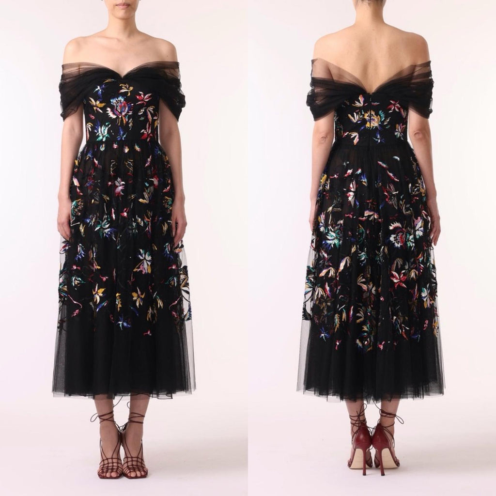 Jason Wu Collection Tulle Off-Shoulder Cocktail Dress Size 10, NWT Retail $3,395