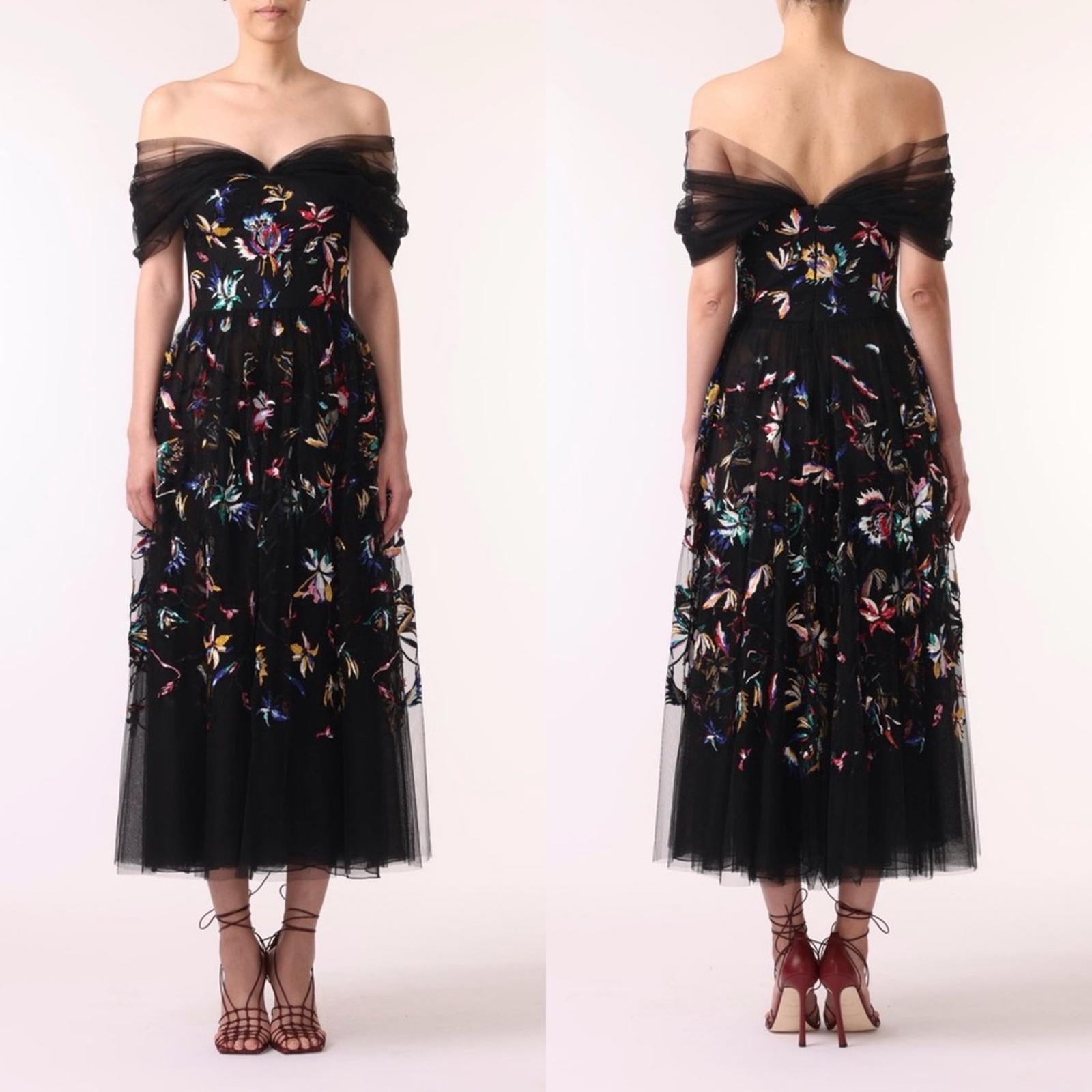 Jason Wu Collection Tulle Off-Shoulder Cocktail Dress Size 10, NWT Retail $3,395