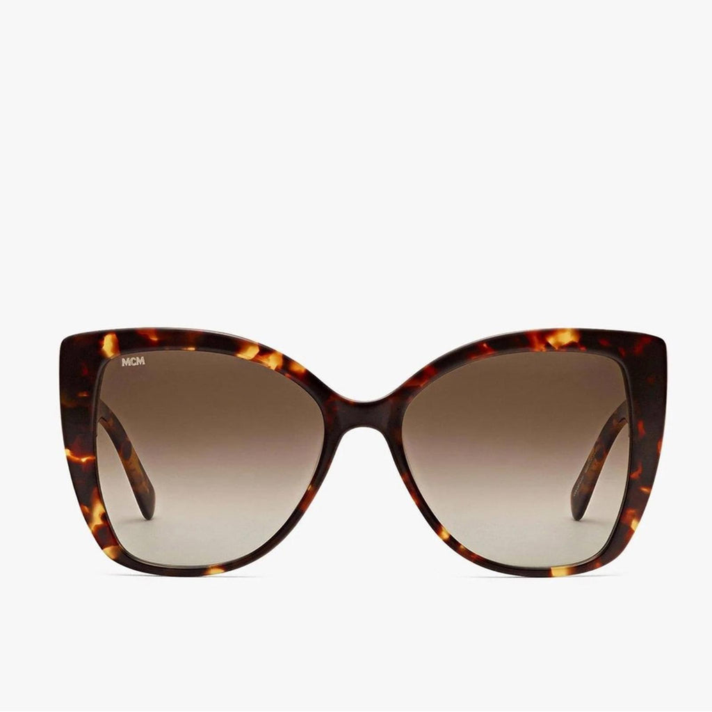 MCM Butterfly Sunglasses with Gradient Grey Lenses, Brown/Tortoise, NWT