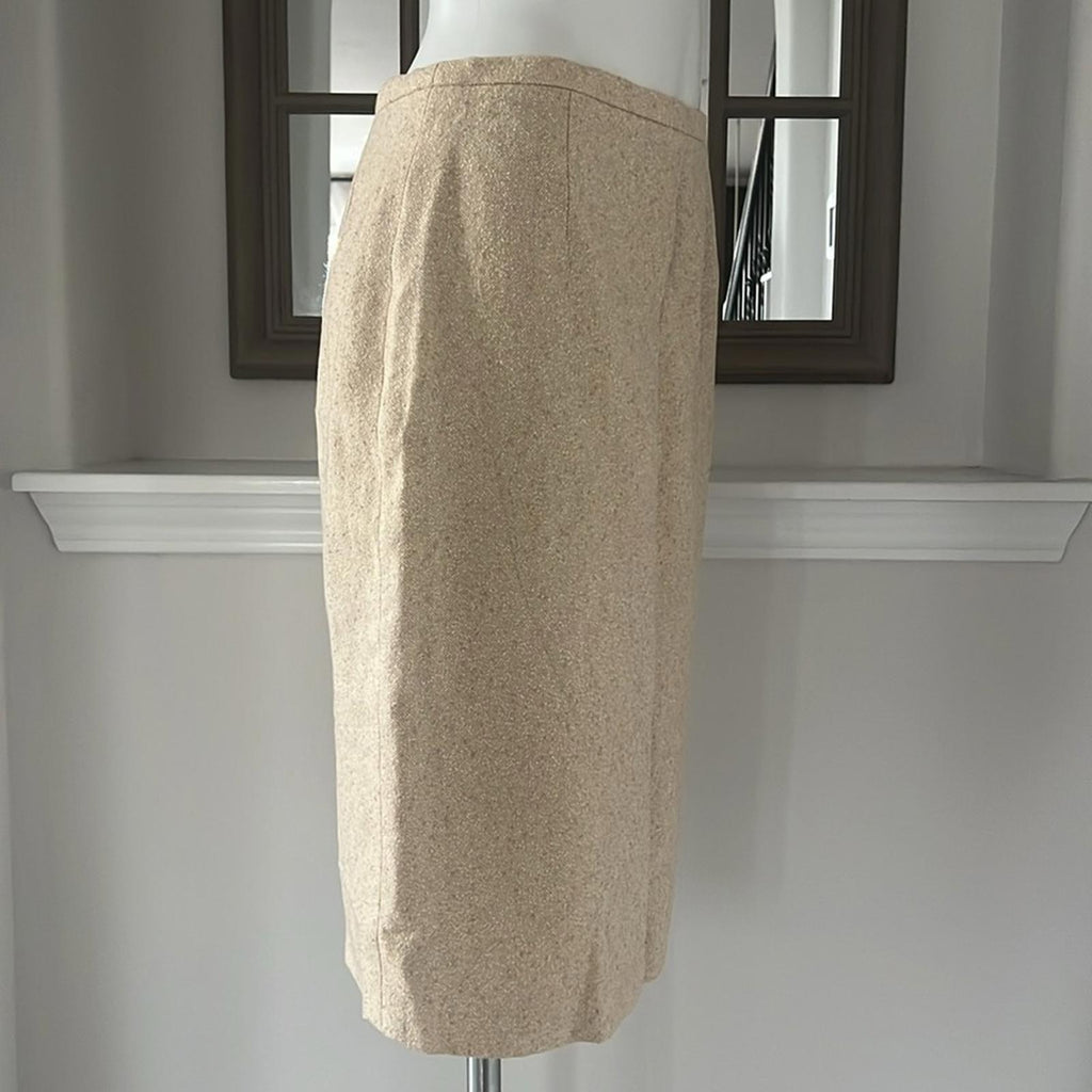 ESCADA Wool-Silk Blend Pencil Skirt, Size EU 40 EXCELLENT!