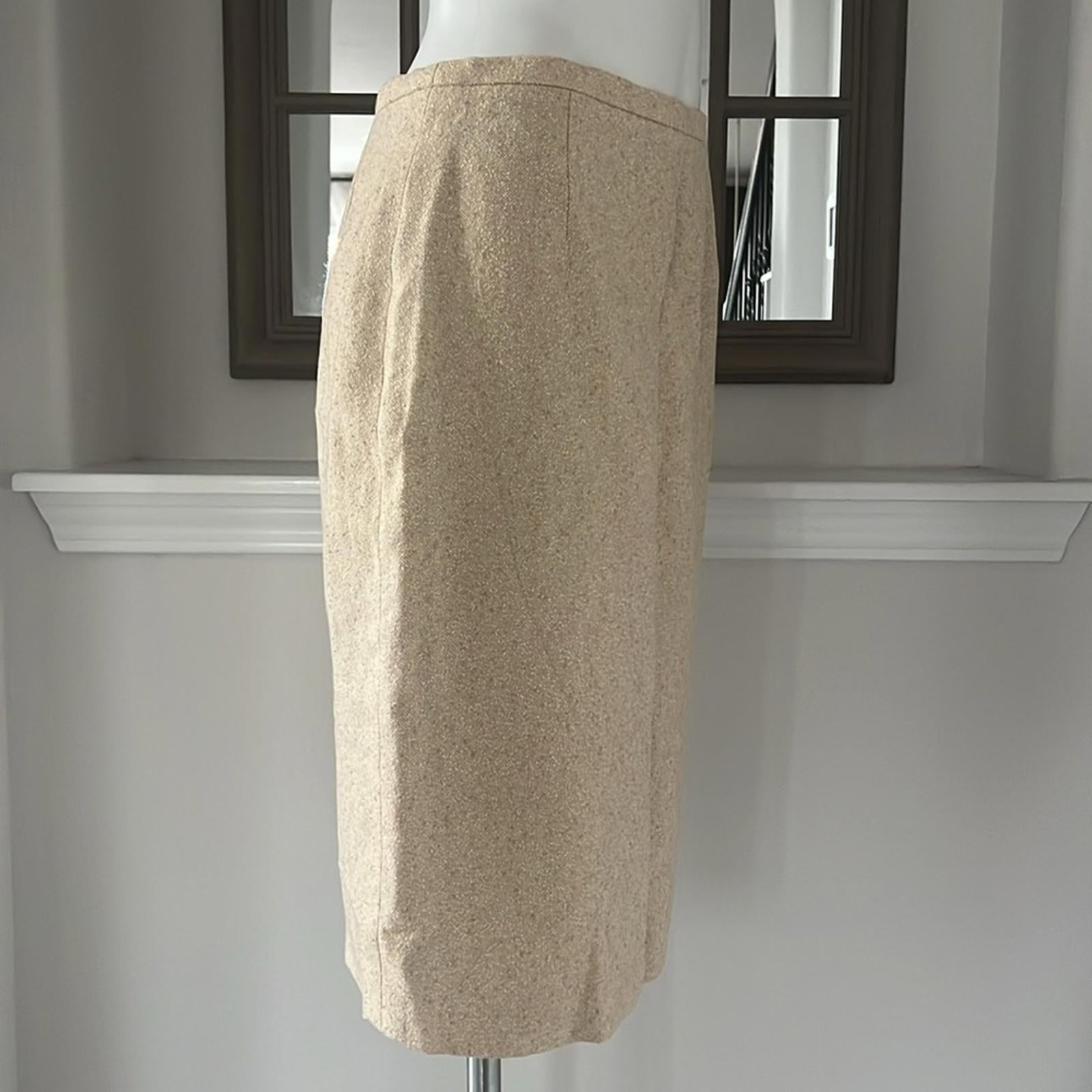 ESCADA Wool-Silk Blend Pencil Skirt, Size EU 40 EXCELLENT!