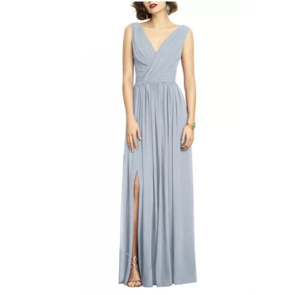NEW Dessy Collection Surplice Ruched Chiffon Gown, Size 16, New w/o Tag $273