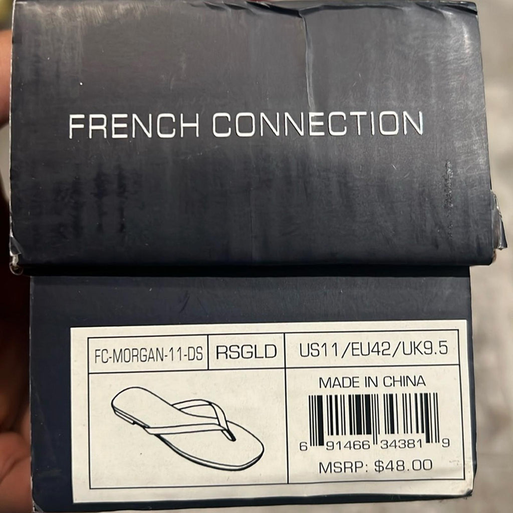 French Connection Morgan Sandals in Rose Gold, Size 11 New in Box