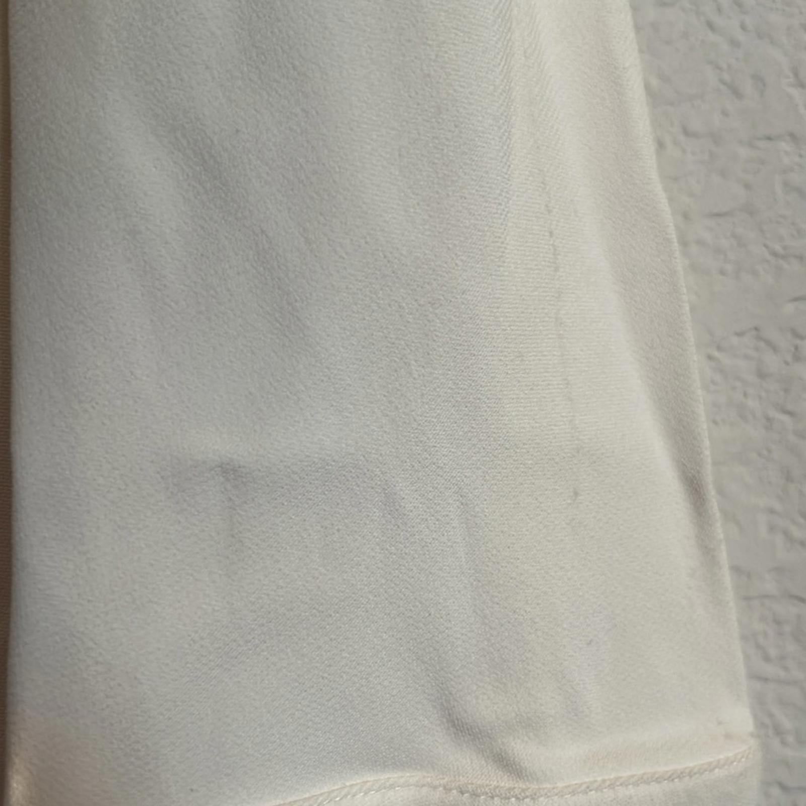 Et Ochs Gabriella Open Neck Gown Long Sleeve Dress in White, NWT, Size 4