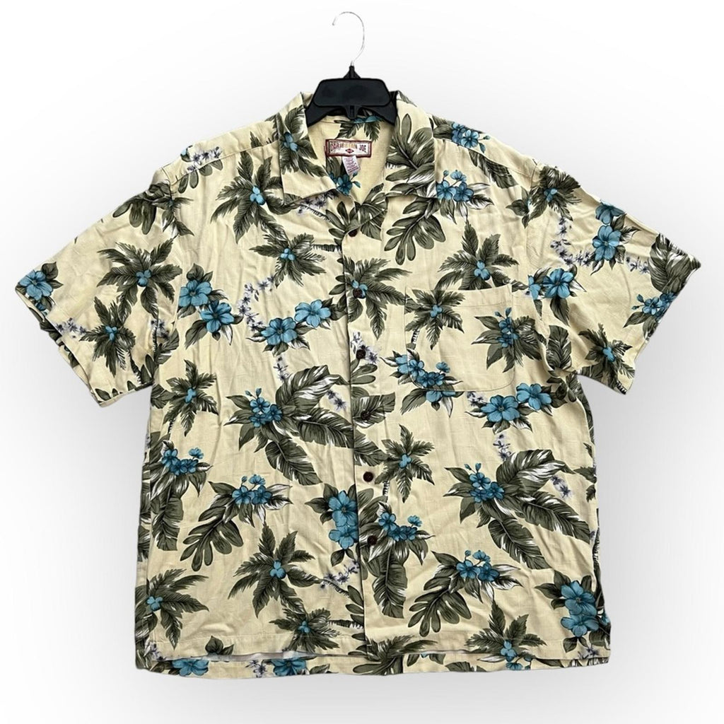 Caribbean Joe Floral Casual Shirt, Size XL, In EXCELLENT Condition