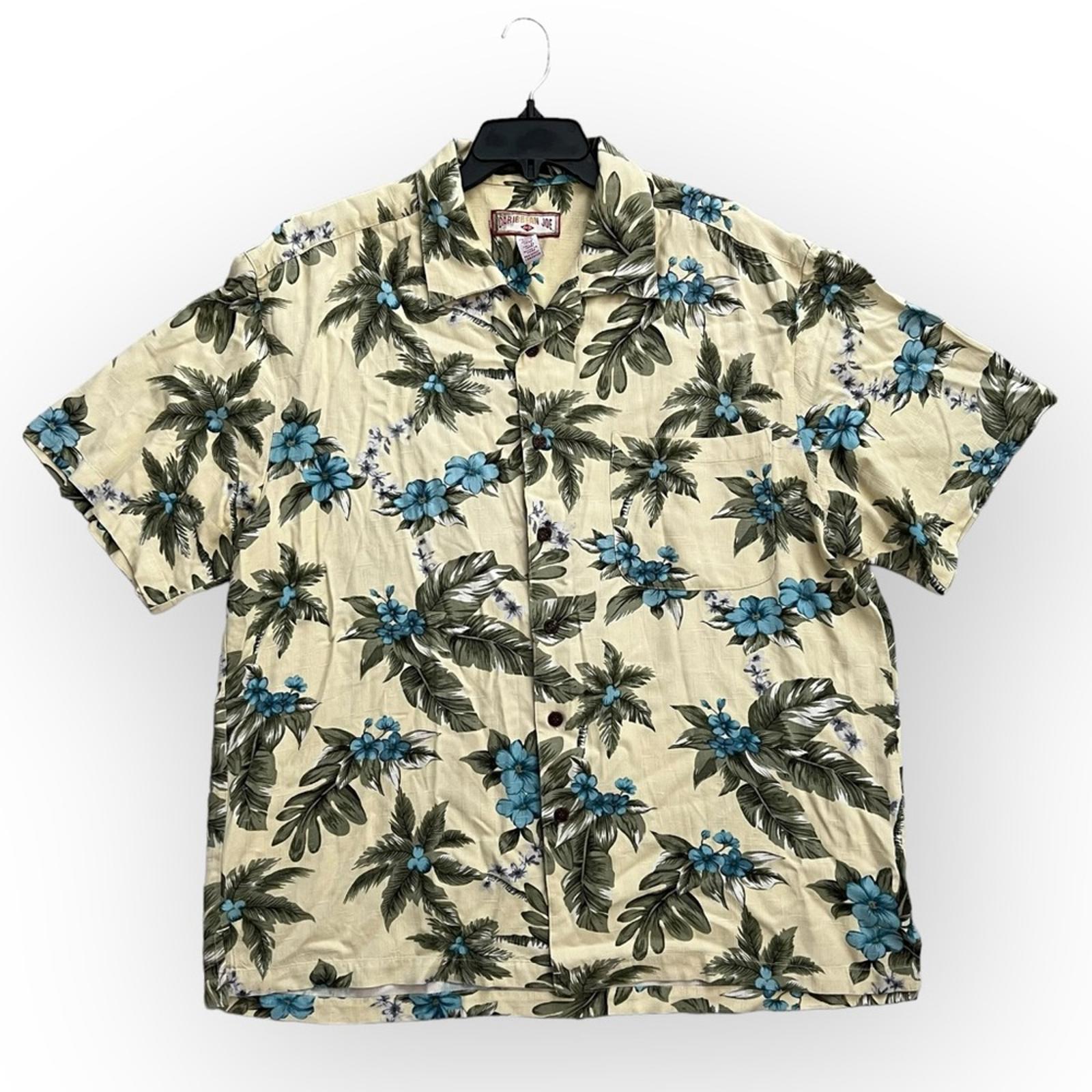 Caribbean Joe Floral Casual Shirt, Size XL, In EXCELLENT Condition
