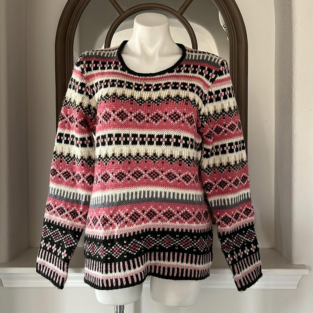 CENY Holiday Crewneck Sweater, Size L EXCELLENT!