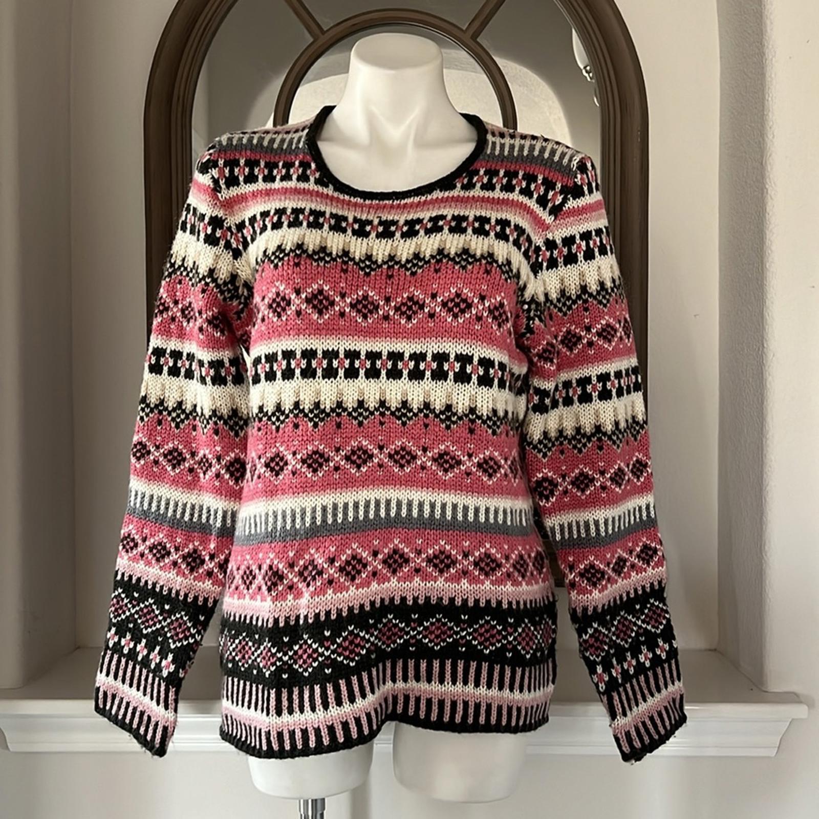 CENY Holiday Crewneck Sweater, Size L EXCELLENT!