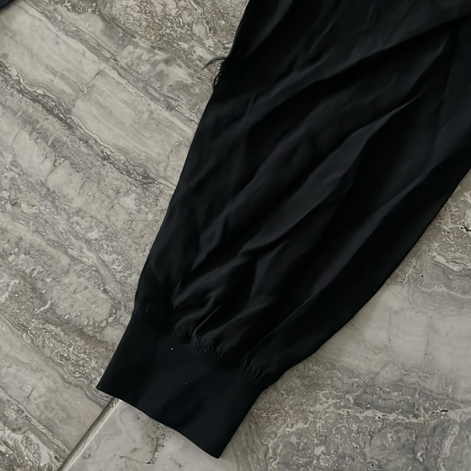 ATM Anthony Thomas Melillo Silk Jogger Pants, Black, Size M New w/Tag $275