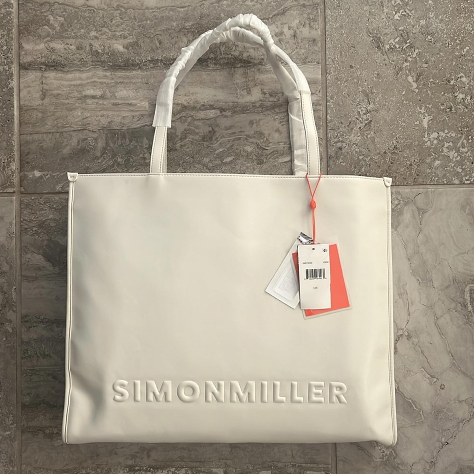 Simon Miller Logo Studio Tote in White, New with Tag
