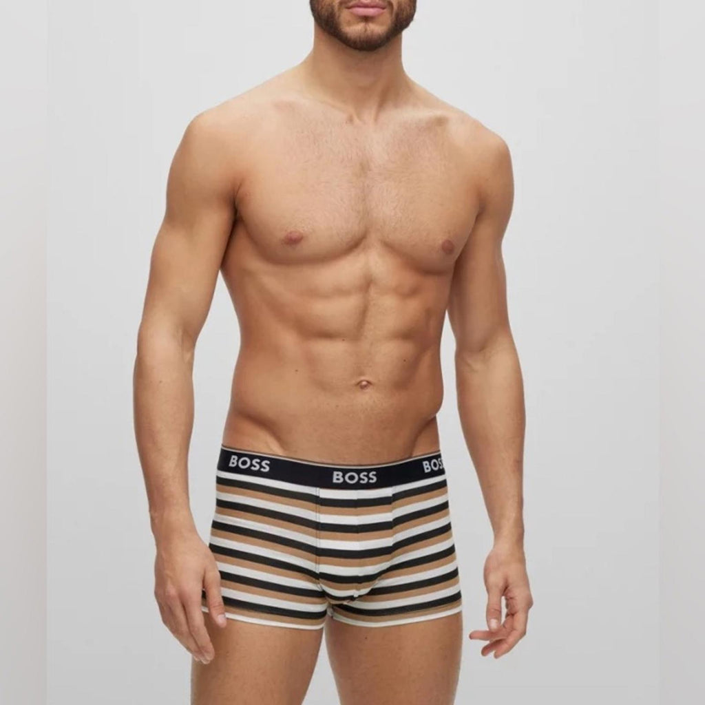 Hugo Boss 2-Pack of Stretch-Cotton Trunks with Logo Waistbands Size S, NEW w/Tag
