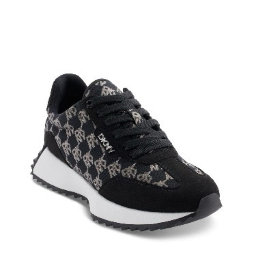 DKNY Women’s Naples Checkered Running Sneakers in Black, Size US 5/ EU 35, NEW