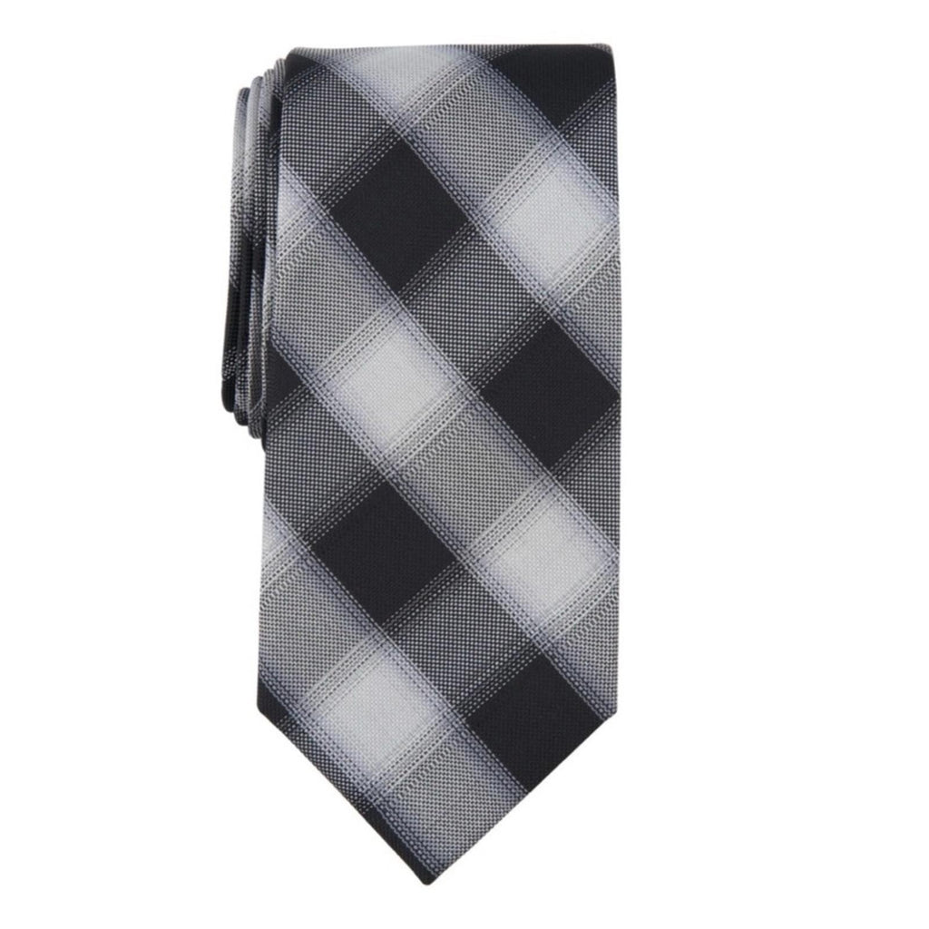 Michael Kors Denton Check Tie in Black, One Size, NWT