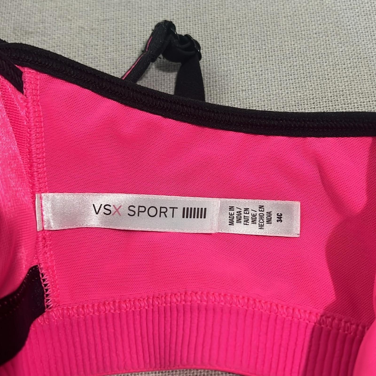 VSX Victoria’s Secret Sport Bra w/Front-Closure in Pink, Size 34C EXCELLENT!