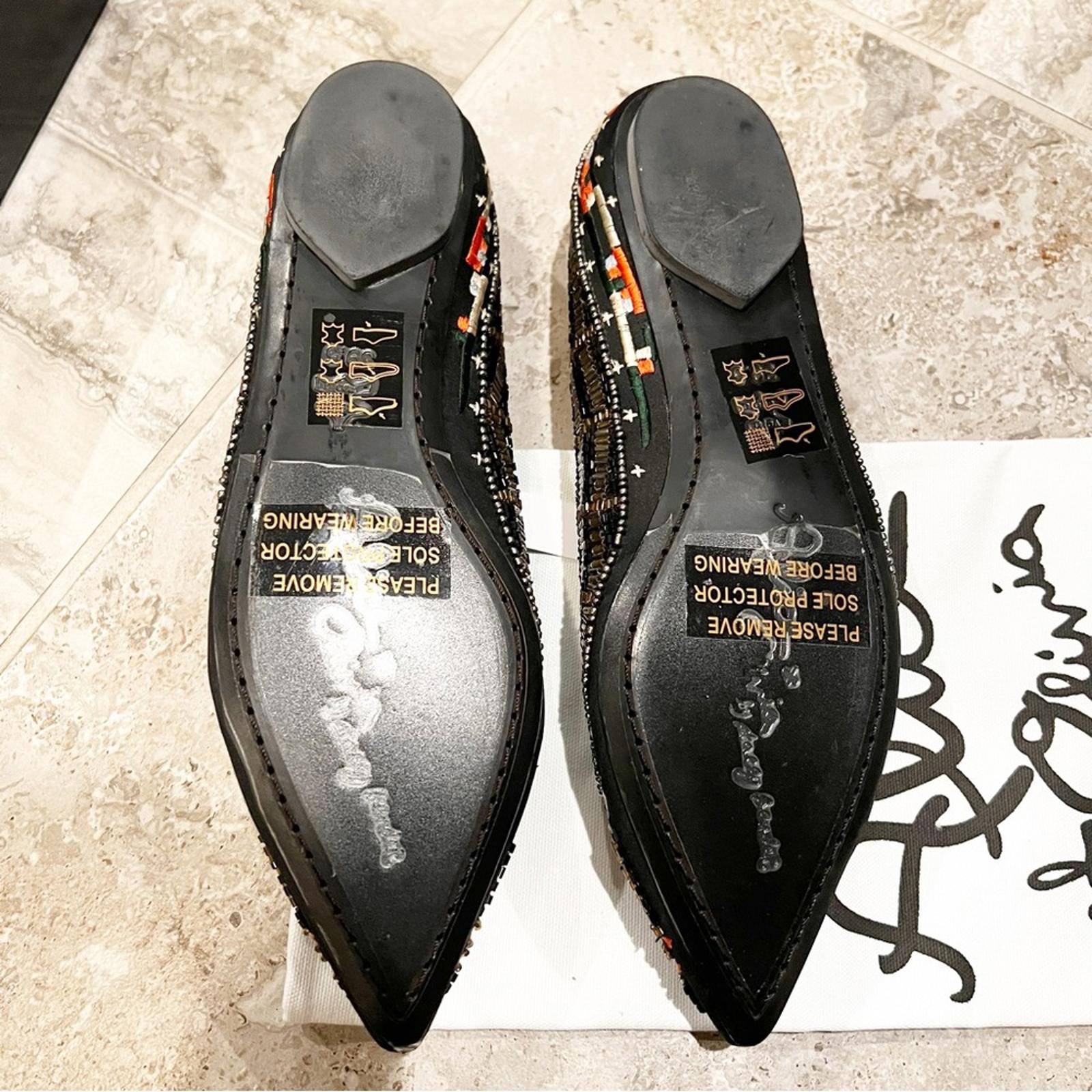 Alice + Olivia Lenora Slip-On Stitch Ballet Flats, Size 39.5 New in Box $395