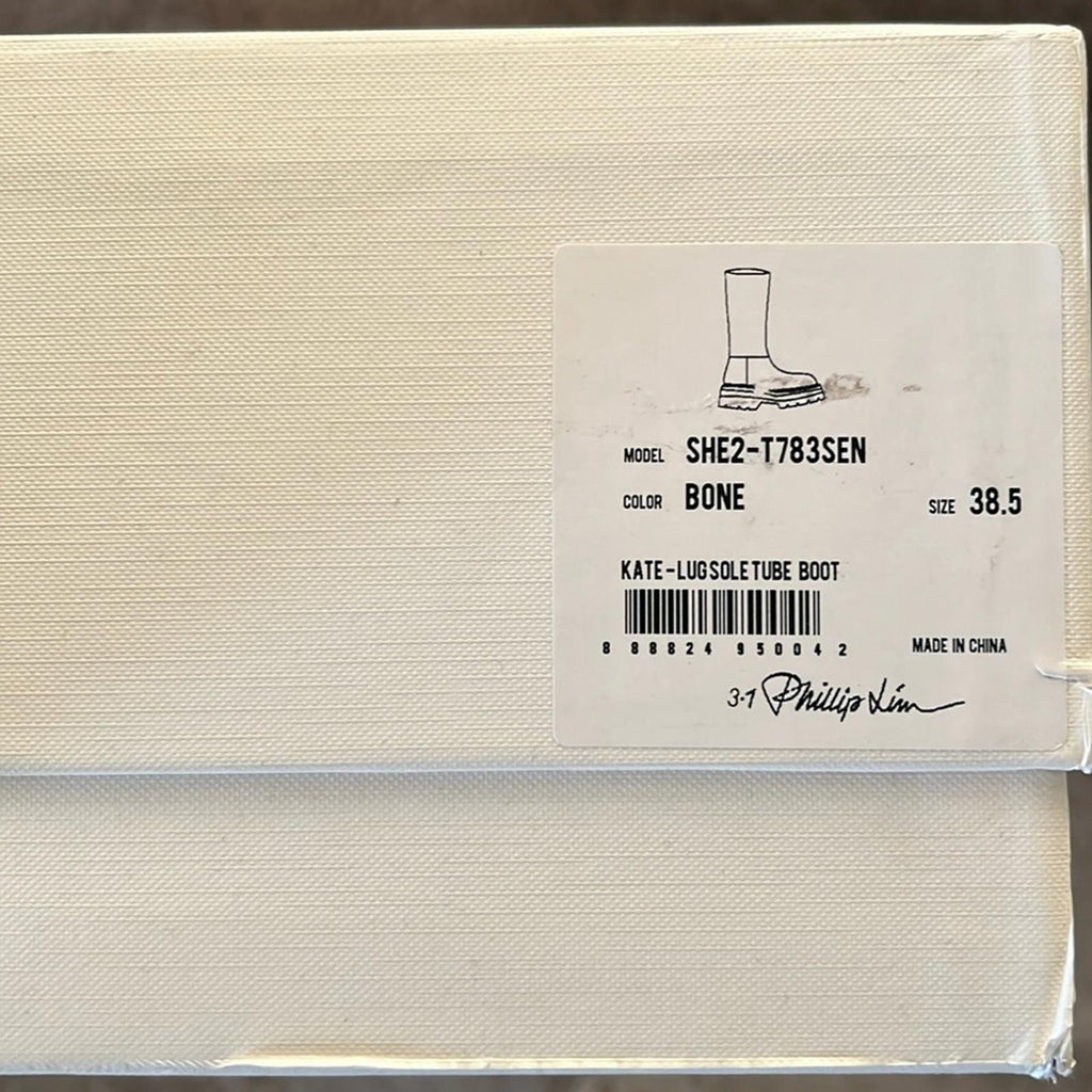 3.1 Phillip Lim Kate Tall Boots in White, Size 38.5 New in Box + Dust Bag $650