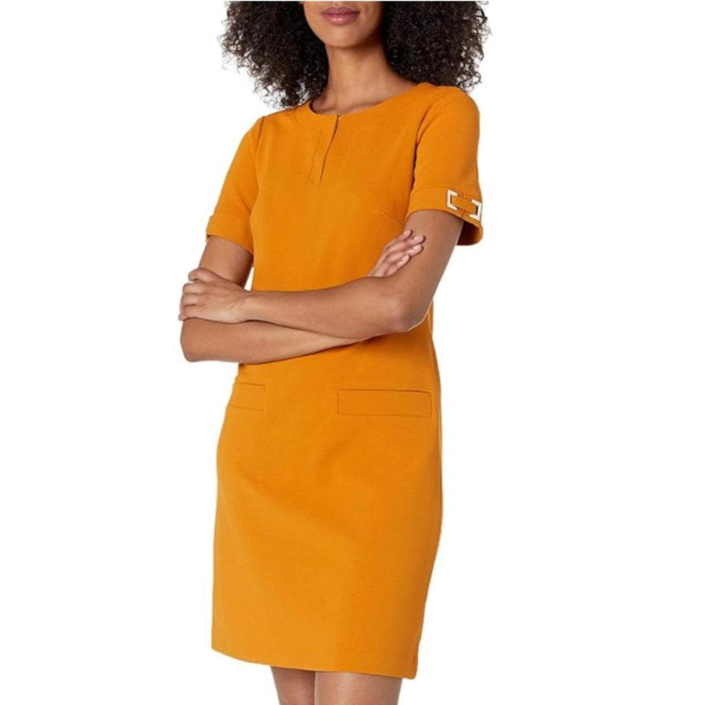 Tommy Hilfiger Sheath Dress in Sunflower, Size 20W New w/Tag
